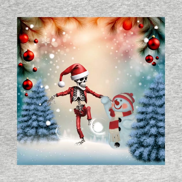 He's cute, he's sweet the dancing christmas skeleton. by Nicky2342